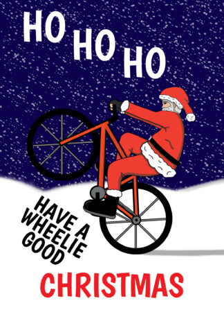Wheelie Good Christmas Santa Holiday Card