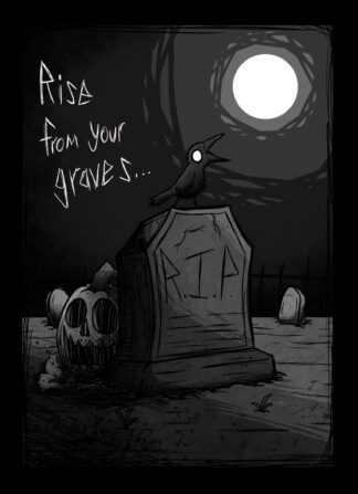 The Grave Halloween Card Gothic Style