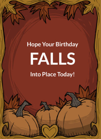 Fall Birthday Card