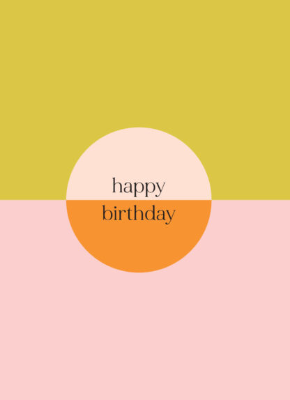 Colorful Happy Birthday Greeting Card