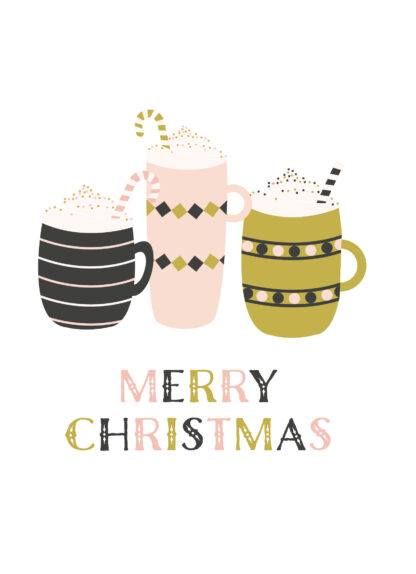 Cozy Cup Of Cheer Merry Christmas Card