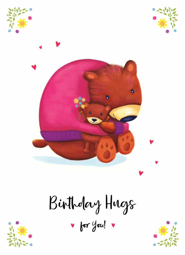 Birthday hugs for You Card