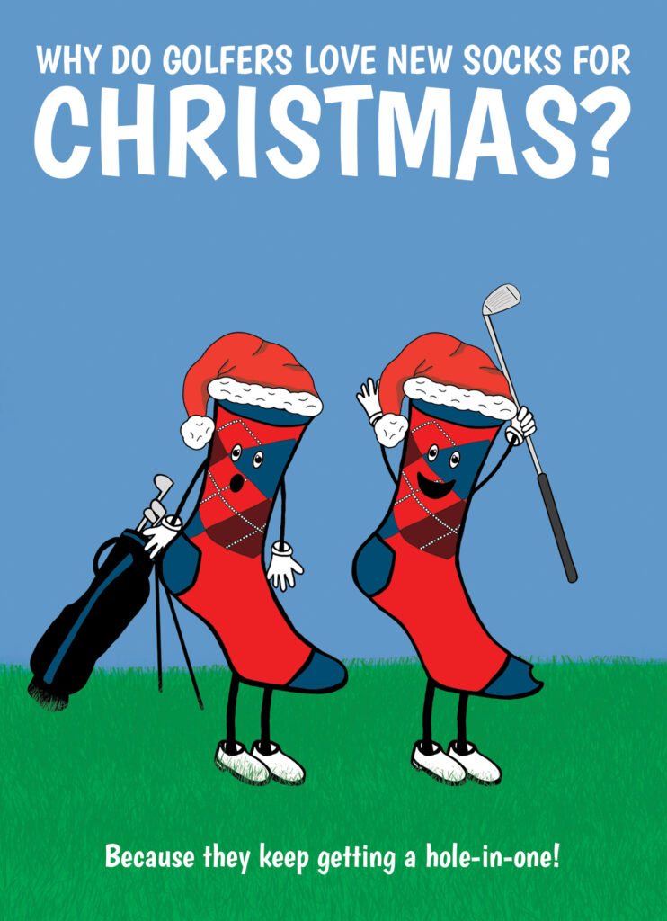 Golfers Love New Socks Christmas
