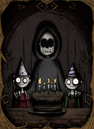 Another Birthday Closer To... Gothic Style Birthday Card