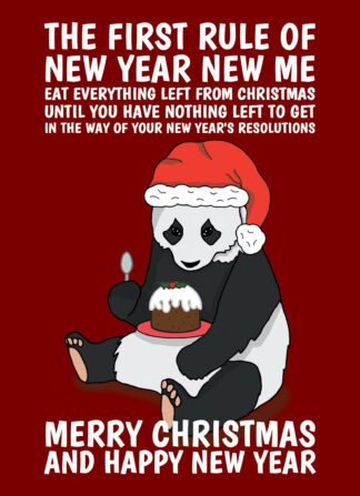 New Year New Me Merry Christmas Greeting Card