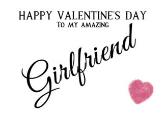 Amazing Girlfriend Valentine's Day Card