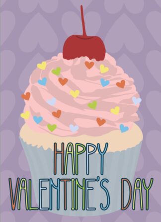 Send this sweet Valentine Cupcake Valentine's Day card - Designed by Kate's Cards on Parcel of Love