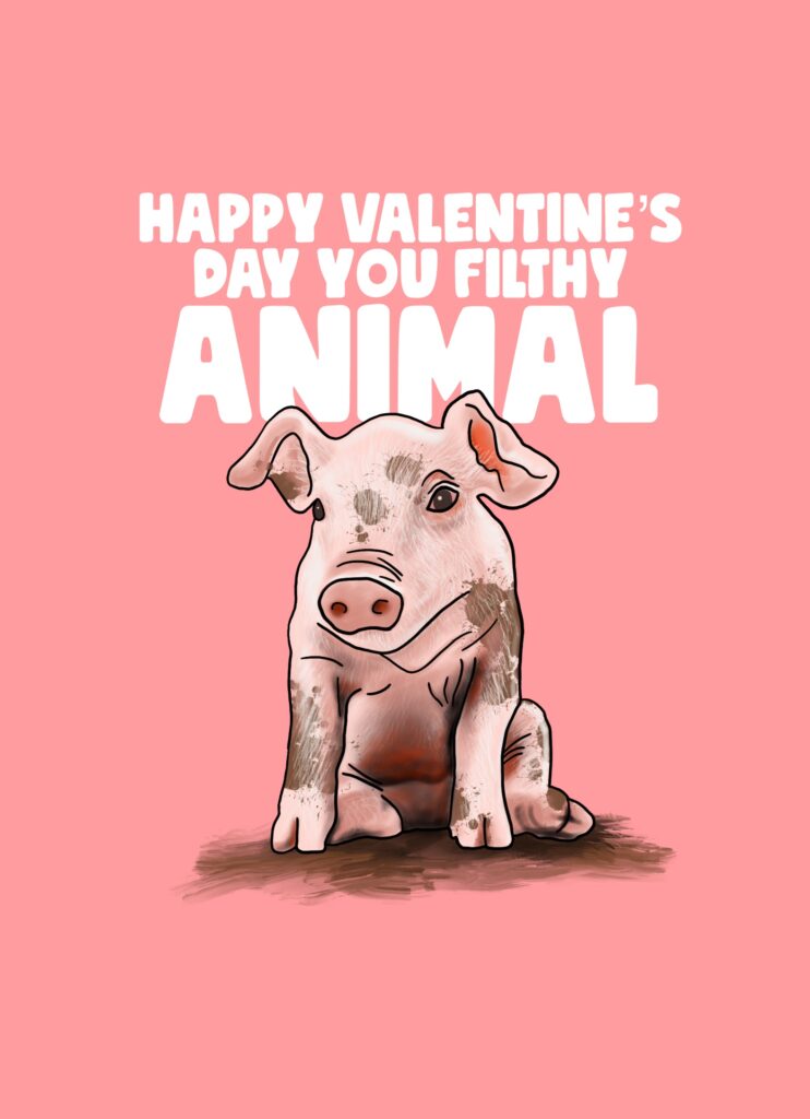 Filthy Animals Valentine's Day Card