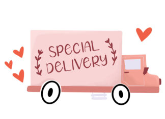 Special Delivery Thinking of you Card