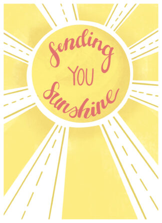 Sending You Sunshine Miss You Greeting Card