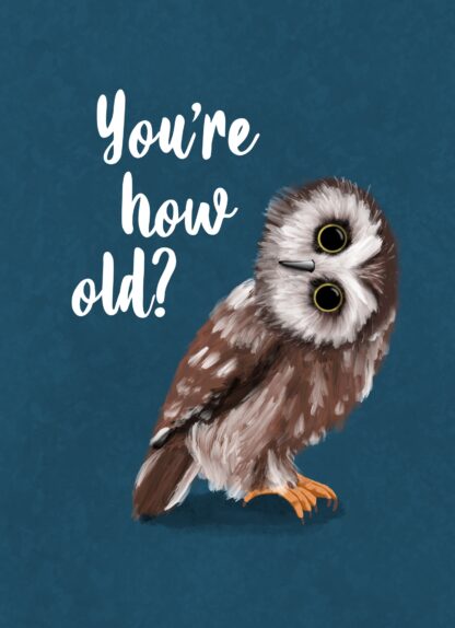 Your How Old Funny Greeting Card
