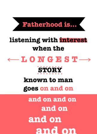 Longest Story Ever Fathers Day Card