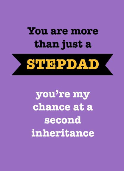 Your More Than Just a Stepdad Father's Day Card