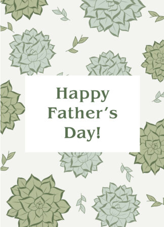 Happy Fathers Day Flower Card