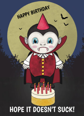 Funny Vampire October Birthday